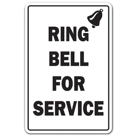 Amistad 5 x 7 in. Ring Bell for Service Decal - Office Building Employer Employee Work AM3892412